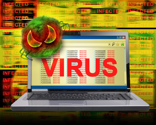 Computer Internet Virus Infection
