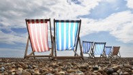 Deckchairs on Brighton beach