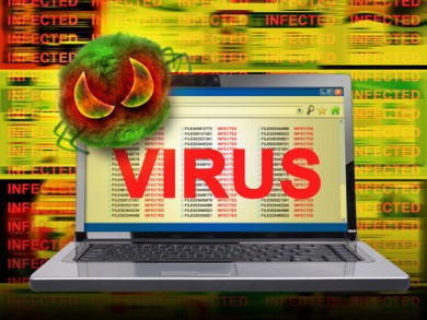 Computer Internet Virus Infection